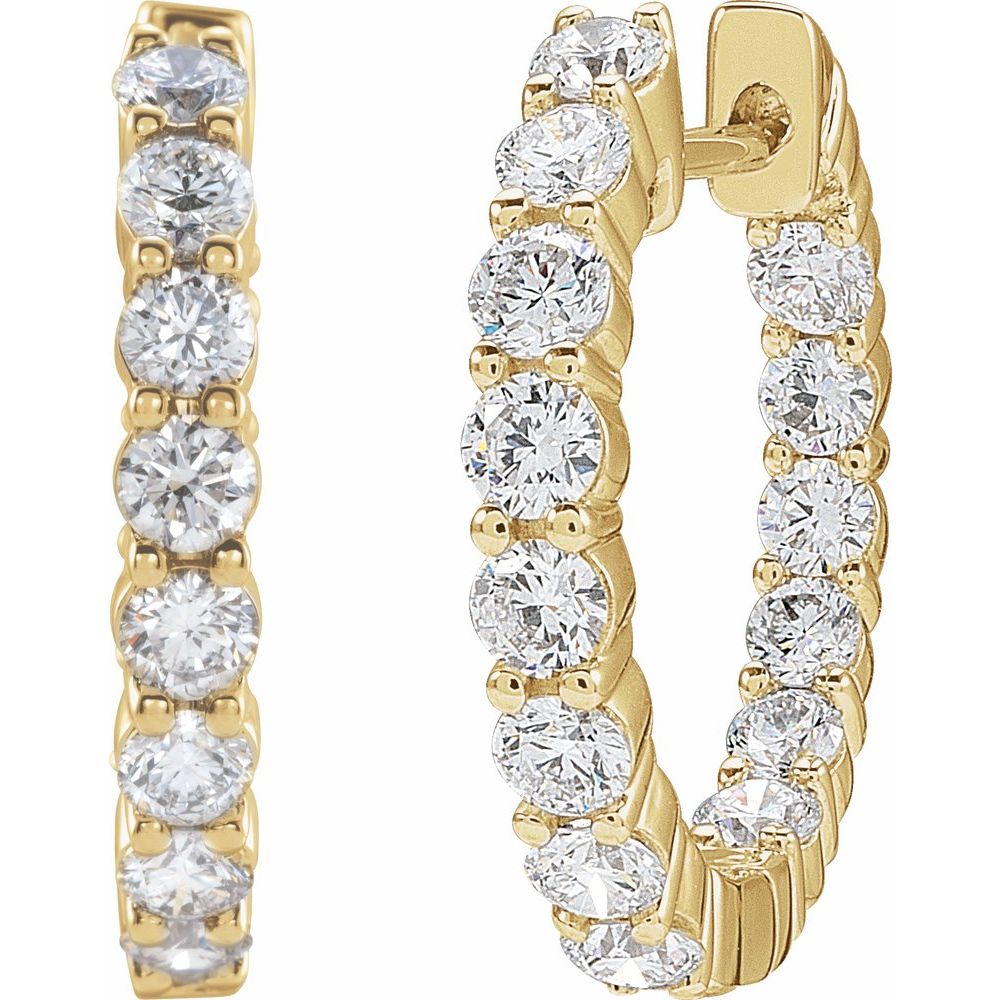 Diamond Eternity Hoops