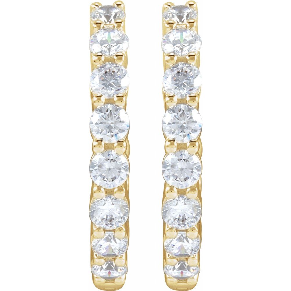 Diamond Eternity Hoops