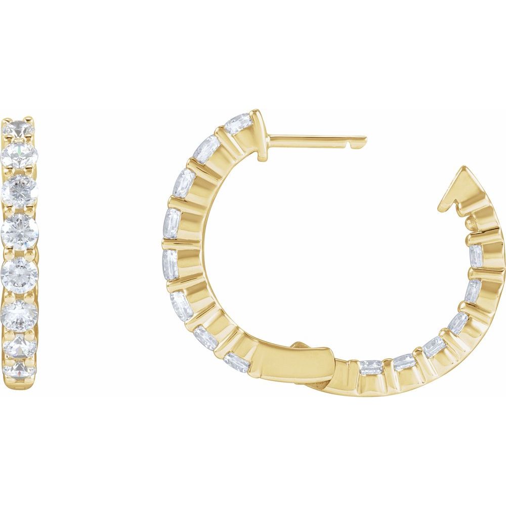 Diamond Eternity Hoops