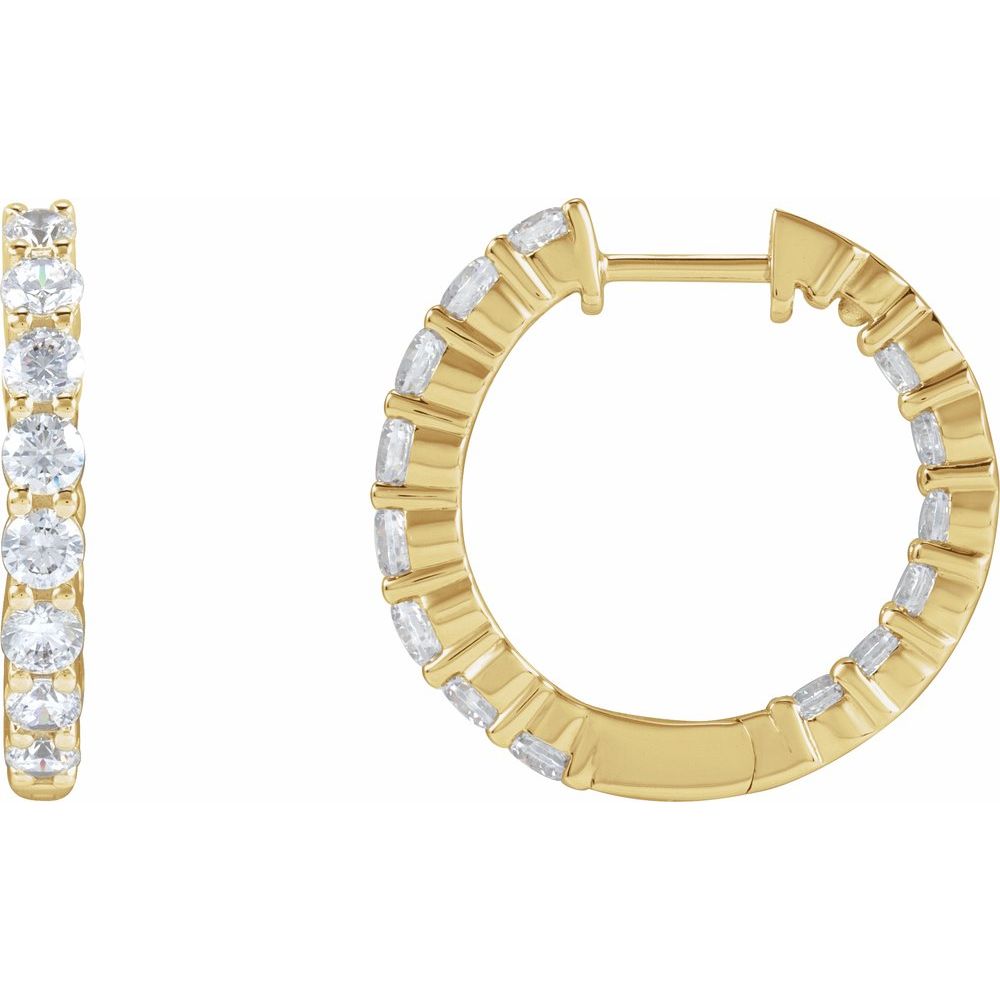 Diamond Eternity Hoops