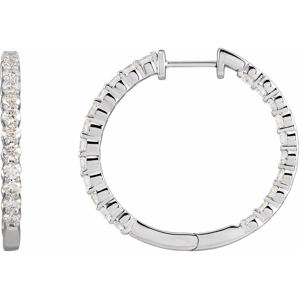 Diamond Eternity Hoops
