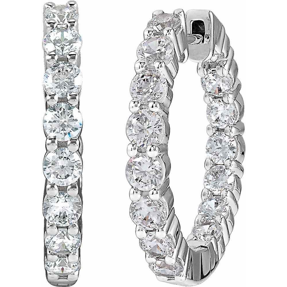 Diamond Eternity Hoops