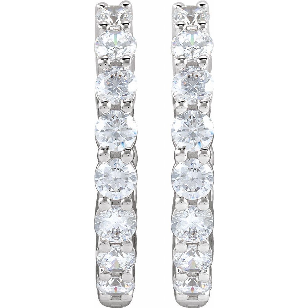 Diamond Eternity Hoops