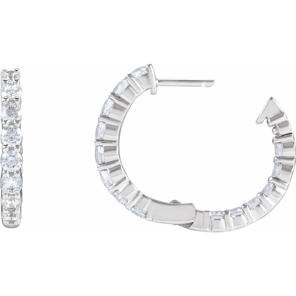 Diamond Eternity Hoops