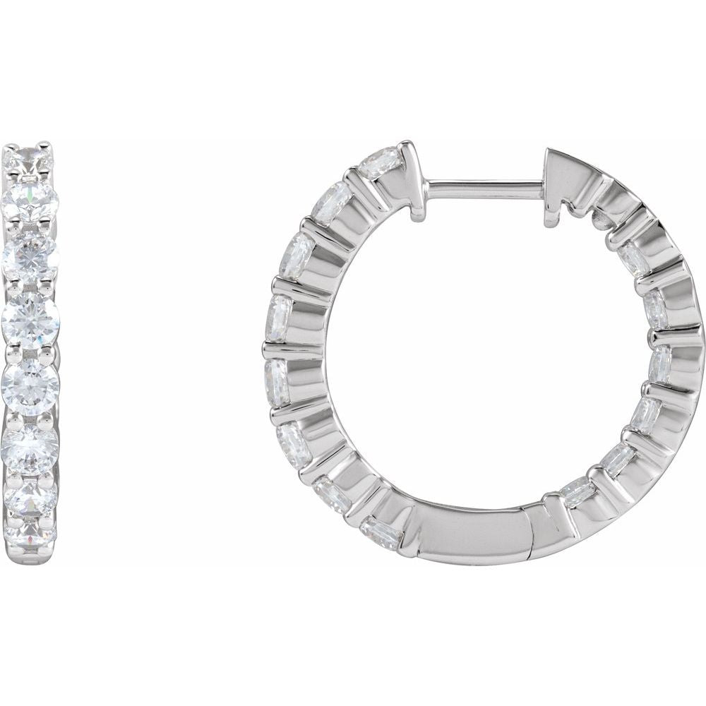 Diamond Eternity Hoops