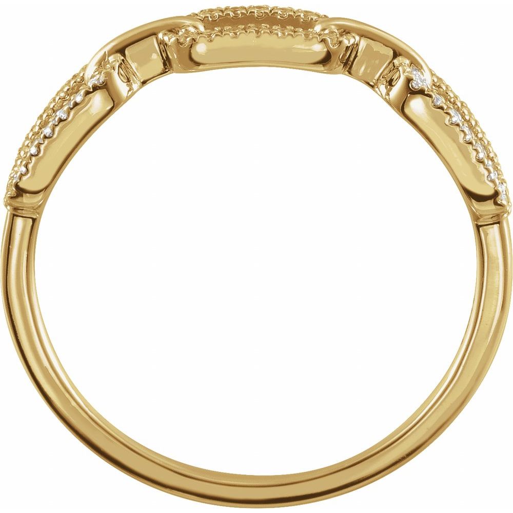 Pavé Diamond Chain Link Ring