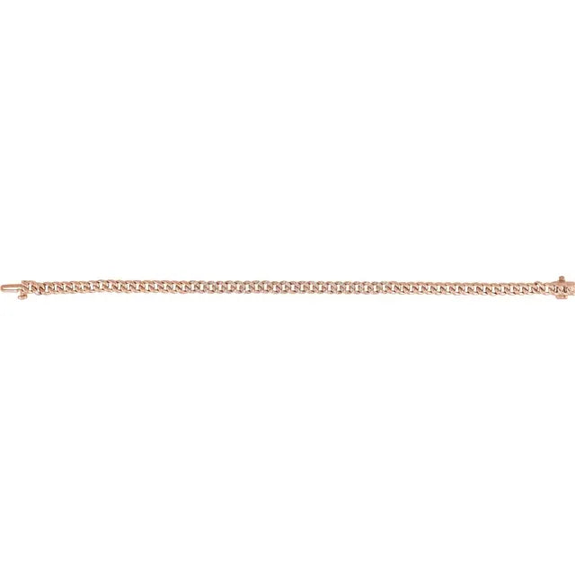 Pave Diamond Curb Chain Bracelet