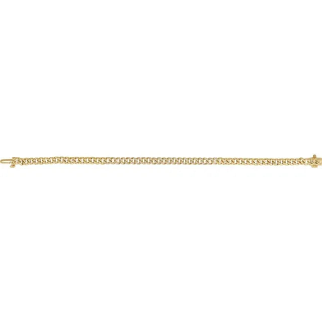Pave Diamond Curb Chain Bracelet