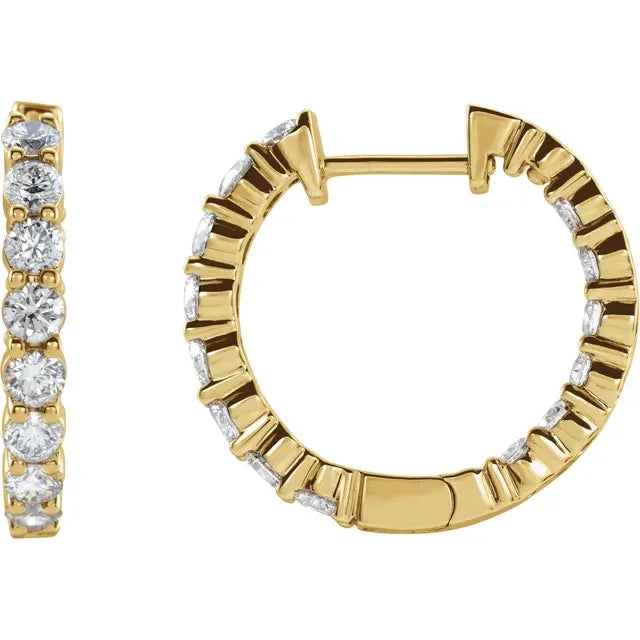 Diamond Eternity Hoops