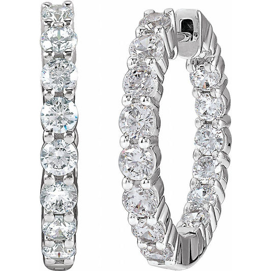 Diamond Eternity Hoops