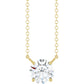 Round Lab Diamond Solitare Necklace (1 CT)