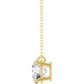Round Lab Diamond Solitare Necklace (1 CT)