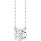Round Lab Diamond Solitare Necklace (1 CT)