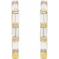 Lab Diamond Baguette Huggies