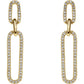 Diamond Link Drop Earrings
